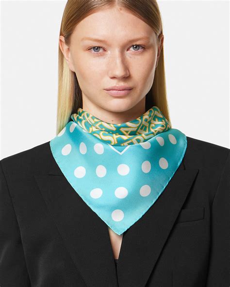 women with versace foulard free pictures|Versace silk foulards.